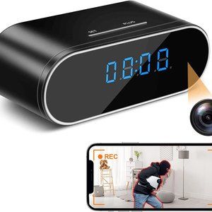 Hidden Security Camera Clock with Night Vision Motion Detection